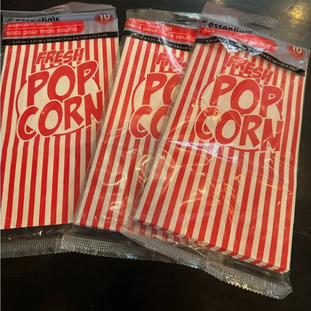 New Disposable Popcorn Party Bags